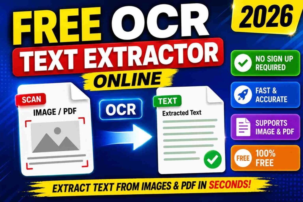 Free OCR Text Extractor Online 2026