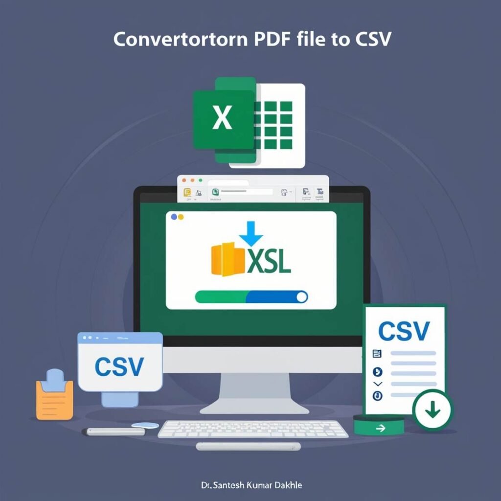 how to convert pdf to csv in excel